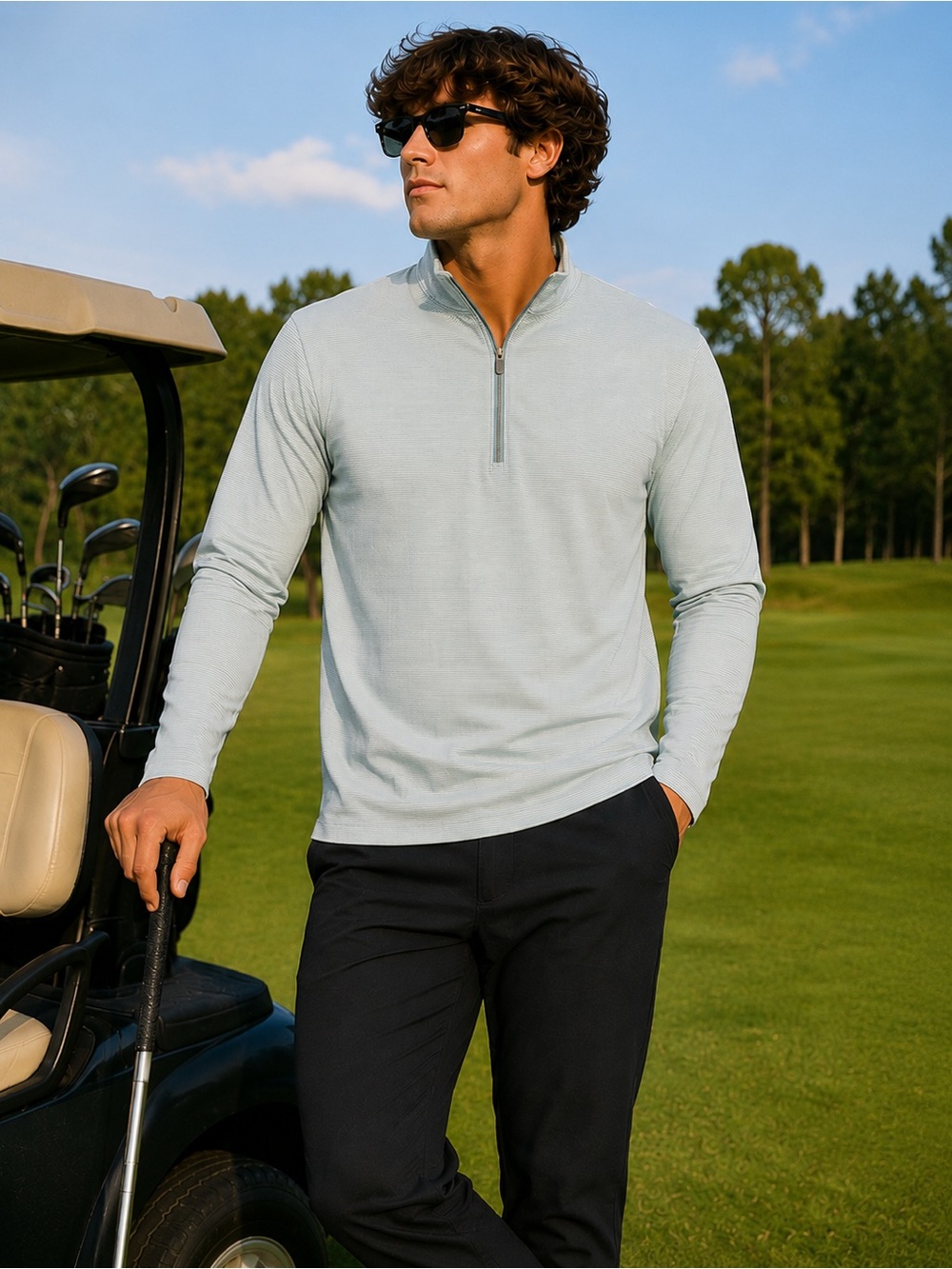 Greg Norman Play Dry Performance 1/4 Zip Pullover XXL